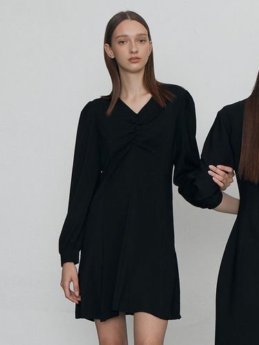 Noi Shirring Dress_2 Colors ( Black / ) - REORG - Modalova