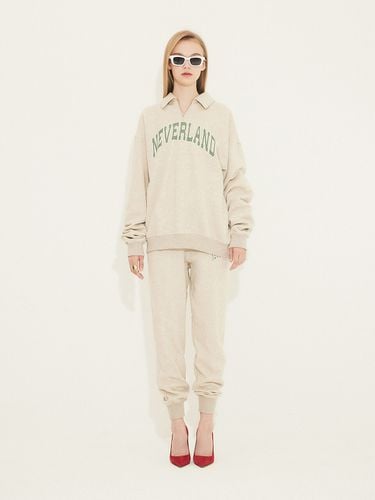 Lettering Zip Sweatshirt 002_Green - MUDIDI - Modalova