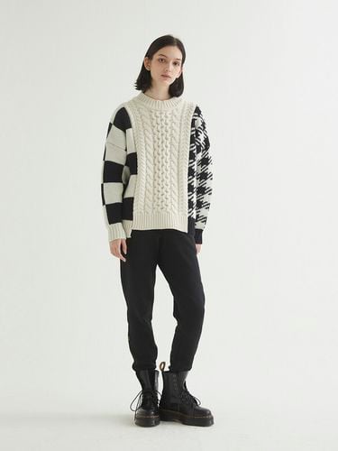 Multi Pattern Block Sweater - MSKN2ND - Modalova