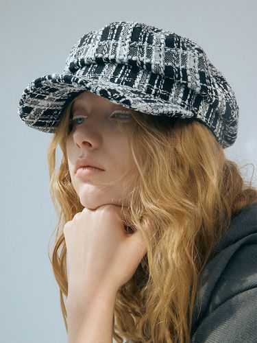 Margot hat in Tweed black - poesiedame - Modalova