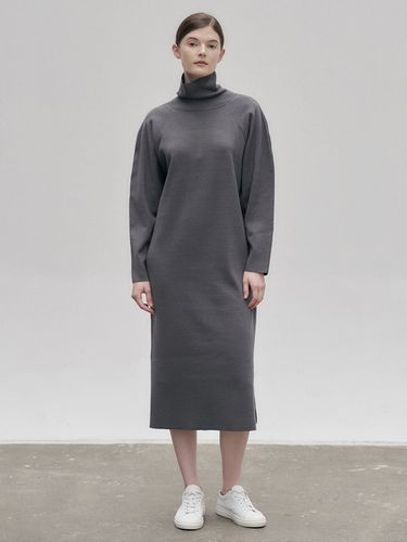 Turtleneck Dress_Charcoal - NILBY P - Modalova