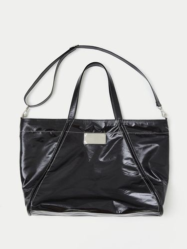 BIG COATING TOTE BAG IN BLACK - Matin Kim - Modalova