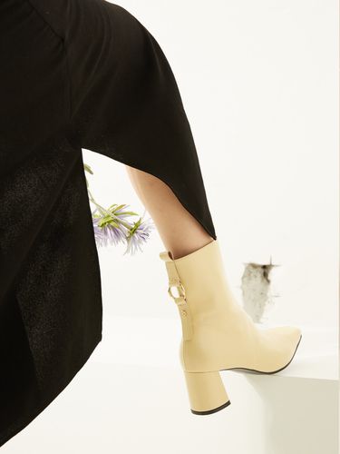 Ring Point Block Heel Ankle Boots - (MD1088b) - Meiel Dew - Modalova