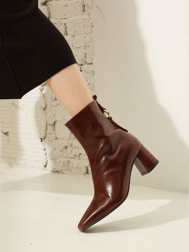 Ring Point Block Heel Ankle Boots - (MD1088b) - Meiel Dew - Modalova