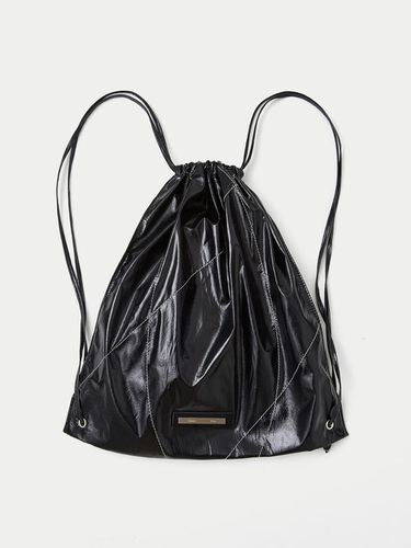 STRING COATING BACKPACK IN BLACK - Matin Kim - Modalova