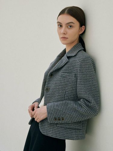 Tweed Button Jacket - tetu - Modalova