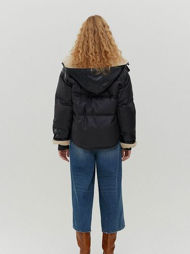 Overfit Shearing Hoodie Down Jacket () - a.t.corner - Modalova