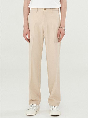 Long Wide Slacks Beige - add - Modalova