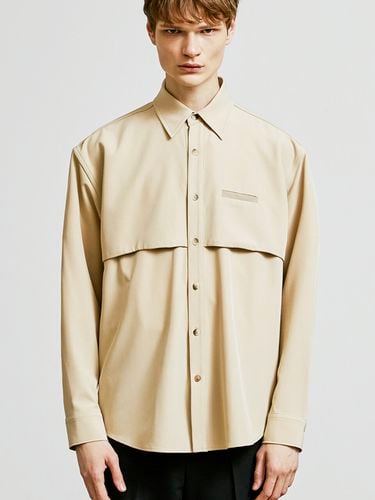 Trench Welt Pocket Shirt Jacket_Beige - S SY - Modalova