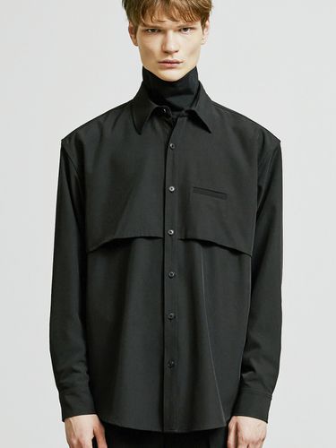 Trench Welt Pocket Shirt Jacket_Black - S SY - Modalova