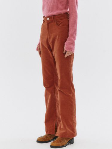 Corduroy High Waist Bootcut Pants () - ROCCI ROCCI - Modalova