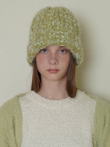 Popcorn Knit Beanie_Mos green - FUNFROMFUN - Modalova