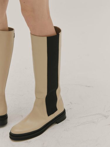 Basic Long Chelsea Boots - (B21F48) - BLANC TOE - Modalova