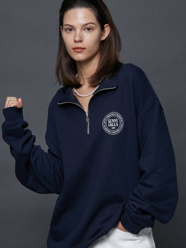 Sunny Hills Logo Half Zip-Up Melange - STAFFONLY - Modalova