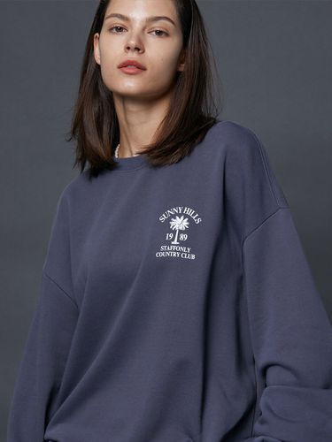 Palm Tree Sweatshirts Washed Navy - STAFFONLY - Modalova