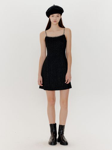 Tweed Mini Dress (Black) - ouel - Modalova