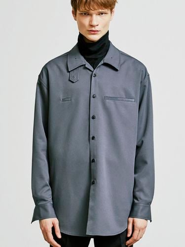 Balmacaan Welt Pocket Shirt Jacket_Grey - S SY - Modalova