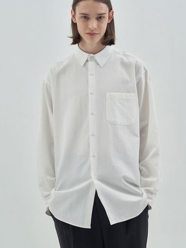 Unisex Overfit Oxford Shirt White - ANOUTFIT - Modalova