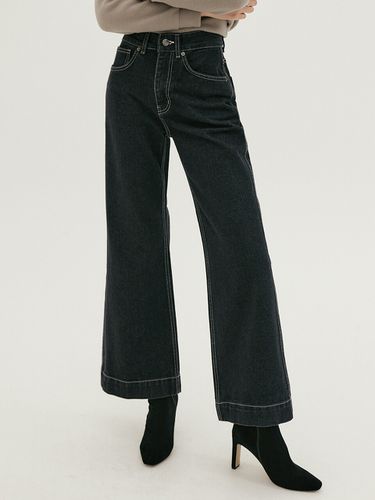 Noi Stitch Wide Pants_Black - REORG - Modalova