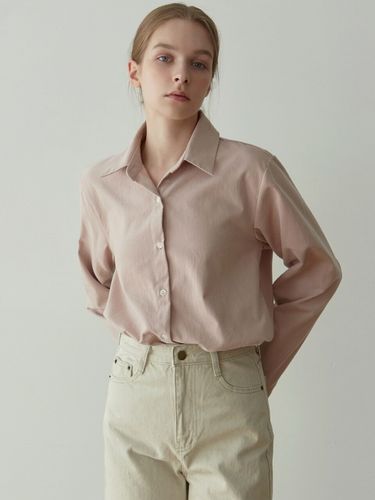 Cotton Suede Shirt (Pink) - YAN13 - Modalova