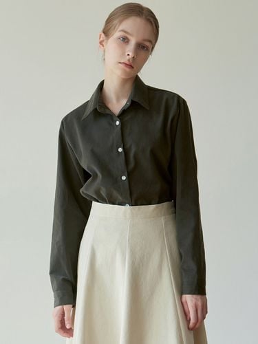 Cotton Suede Shirt (Khaki Brown) - YAN13 - Modalova