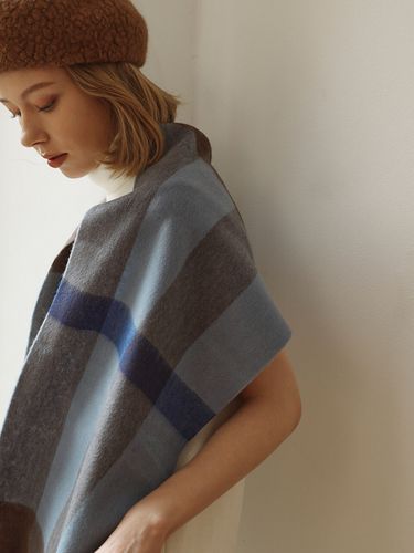 Britian Check Wool Muffler_6color - Marchen - Modalova