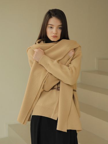 WOOL HOOD MUFFLER / BEIGE - PAUL&ALICE - Modalova