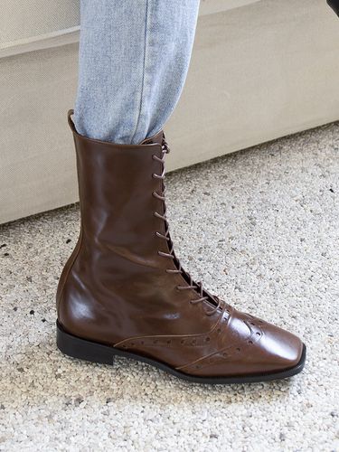 Brogue middle boots Brown - NONETHELESS - Modalova