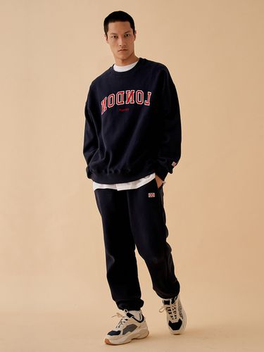 Fleece Fabric] London Sweatpants_Melange - PaperBoy - Modalova