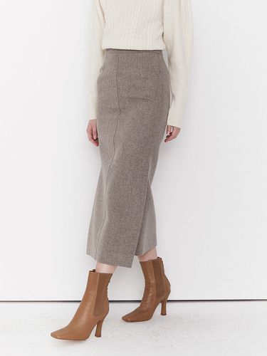 H-Ling Slit Skirt_Greige - MOAT - Modalova