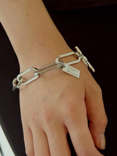 Silver One Chain Bracelet - LAYERMOOD - Modalova