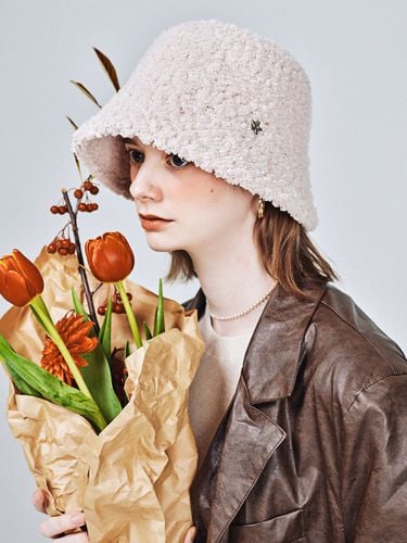 EK TOWEL BEIGE BUCKET HAT - ELKE BLOEM - Modalova