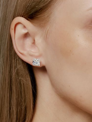 Princess Solitaire Stud Earrings - RAINDROP JEWELRY - Modalova