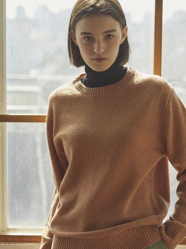 Mid Knit_Camel - lyceenne - Modalova