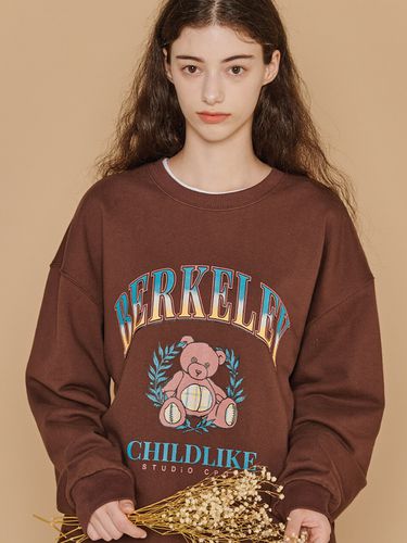 Berkeley Bear Sweatshirt Brown - CPGN - Modalova