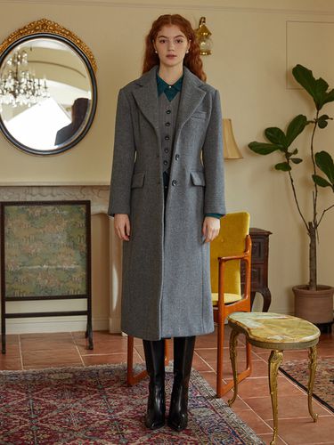 Wool Single Coat - ILLUSTRIS ILLUSION - Modalova