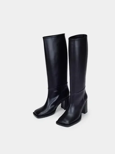 Lena Knee High Boots - Black - TONNO22 - Modalova