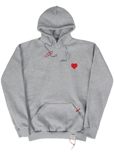 Unisex] Heart Smile Clip Hoodie - GRAVER - Modalova