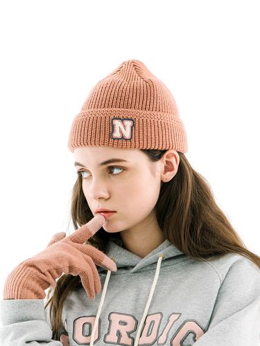 N-Logo Beanie - Pink - NORDIC ISLAND - Modalova