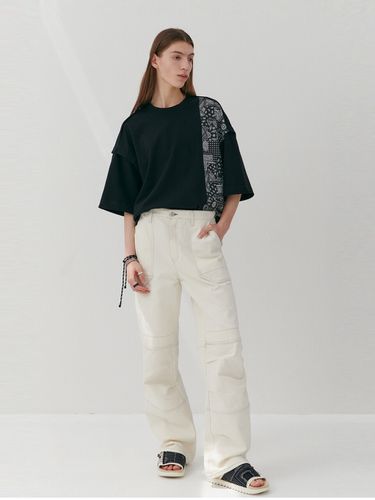 Flap Detailed Cream Jean - DNSR - Modalova