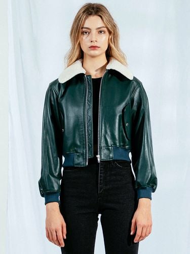 Women Lambskin Flight Bomber Jacket - SLOW UNIVERSE - Modalova