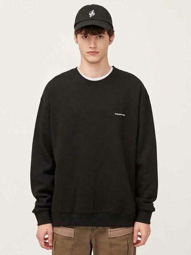 SSM Fleece-Back Sweatshirt Black - SLOW UNIVERSE - Modalova