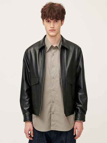 Lambskin Big Pocket Blouson Jacket - SLOW UNIVERSE - Modalova