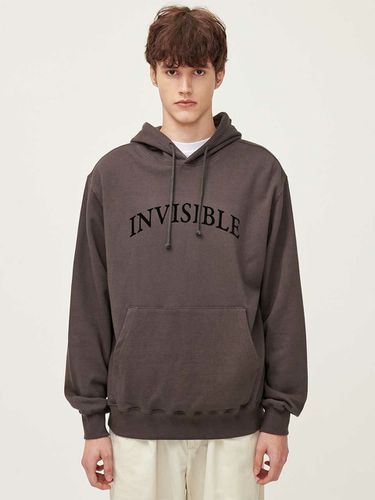 Invisible Printed Hoodie Charcoal - SLOW UNIVERSE - Modalova