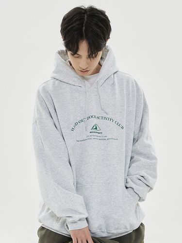 Outdoor Club Hoodie Light Gray - HAVEOFFDUTY - Modalova