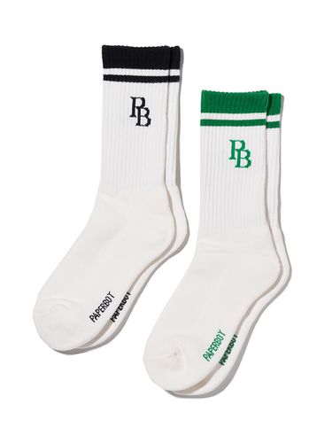 PB Logo 2 pack Crew Socks - PaperBoy - Modalova