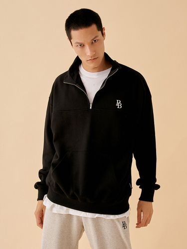 PB Logo Half Zip-Up_Black - PaperBoy - Modalova