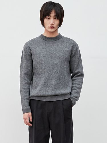 Rich Cashmere-Blend Mock Neck Sweater - EZIO - Modalova