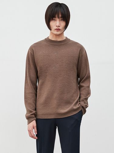 Rich Cashmere-Blend Mock Neck Sweater - EZIO - Modalova