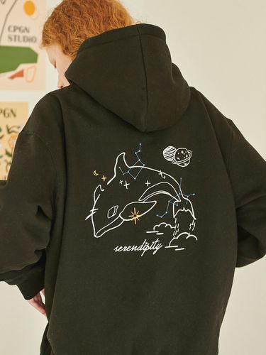 Fleece-lined Serendipity Embroidery Hoodie - CPGN - Modalova